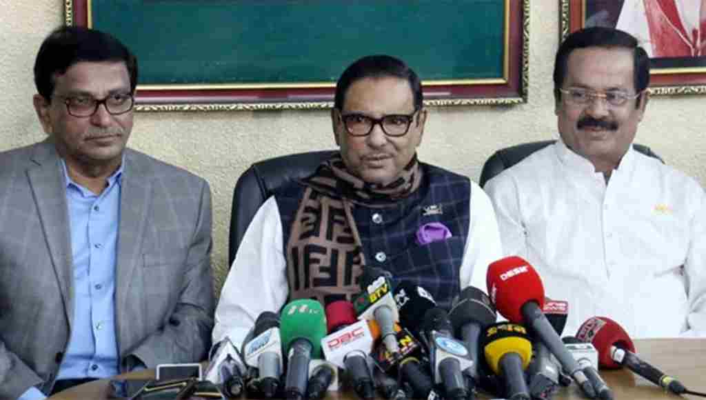 ১০ ডিসেম্বর নাশকতার পরিকল্পনা করছে বিএনপি, যুক্তরাষ্ট্রের নিষেধাজ্ঞা আরোপের যৌক্তিক কারণ দেখছি না : কাদের