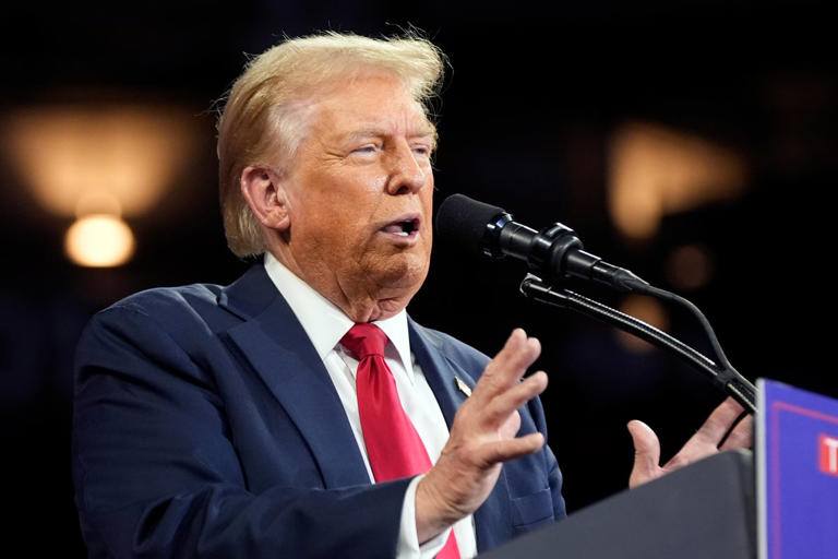 Trump Calls Whoopi Goldberg "Demented" During Rally