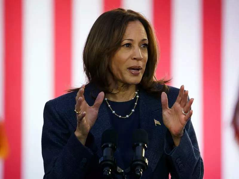 Kamala Harris Defends Biden On Immigration Issues
